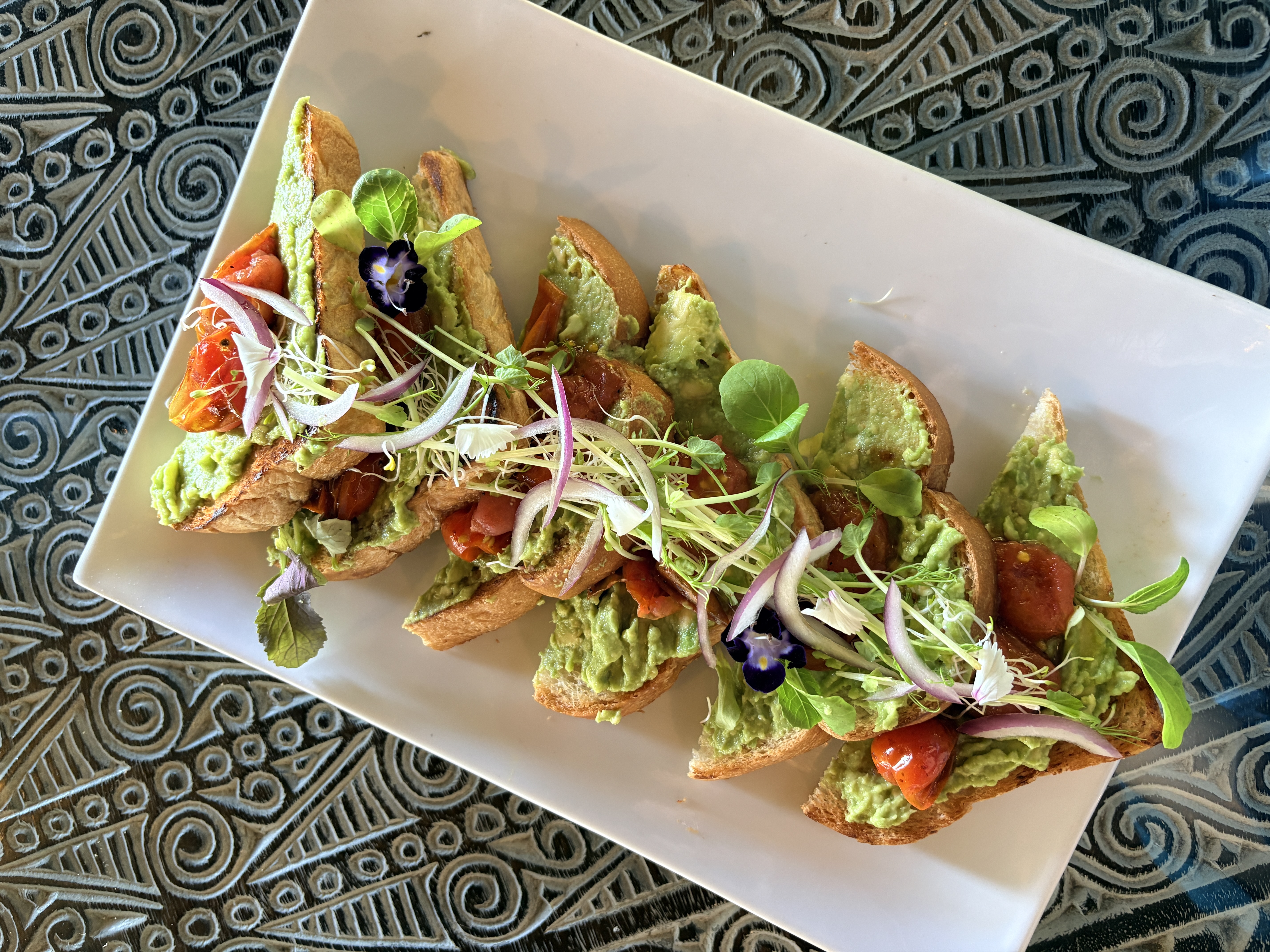 Plated vegan dish