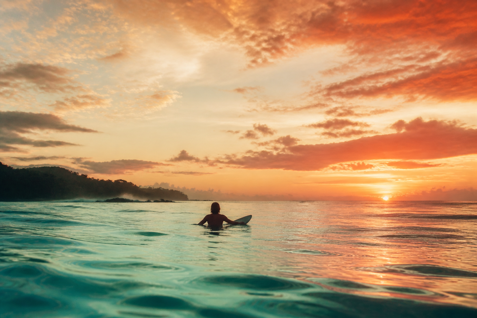 Surfing activity in Santa Teresa